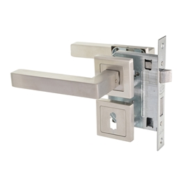 M9E40 - 2 Lever Lockset Bream ST/ST Rose -M9E40_A_L_T